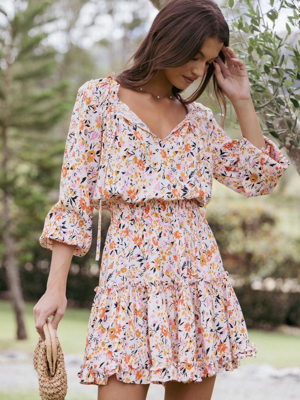 Petal & Pup Kealan Dress - Pink Ditsy floral size 14 NWT